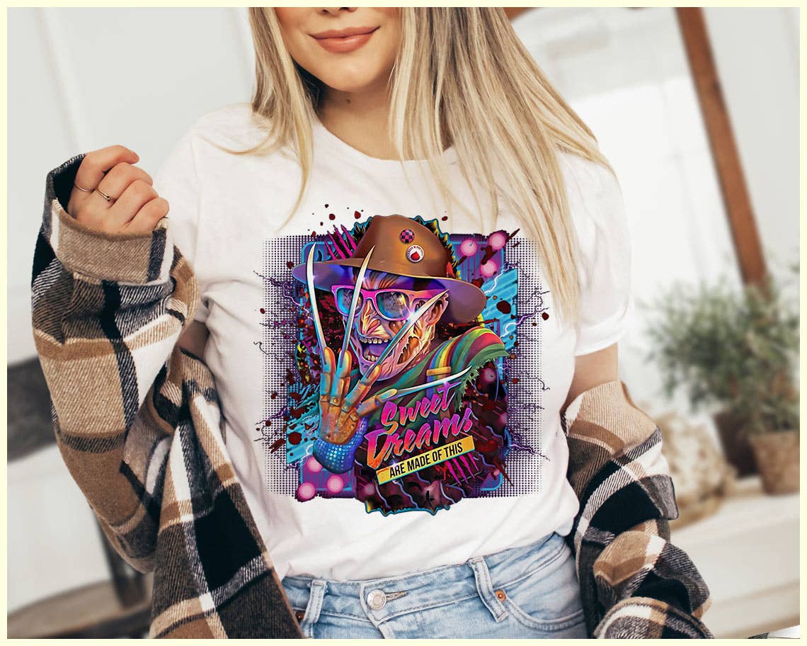 Sweet Dreams Freddy Nightmare On Elm St Halloween - Adult & Kids T-Shirts, Sweatshirts & Hoodies apparel design preview 1
