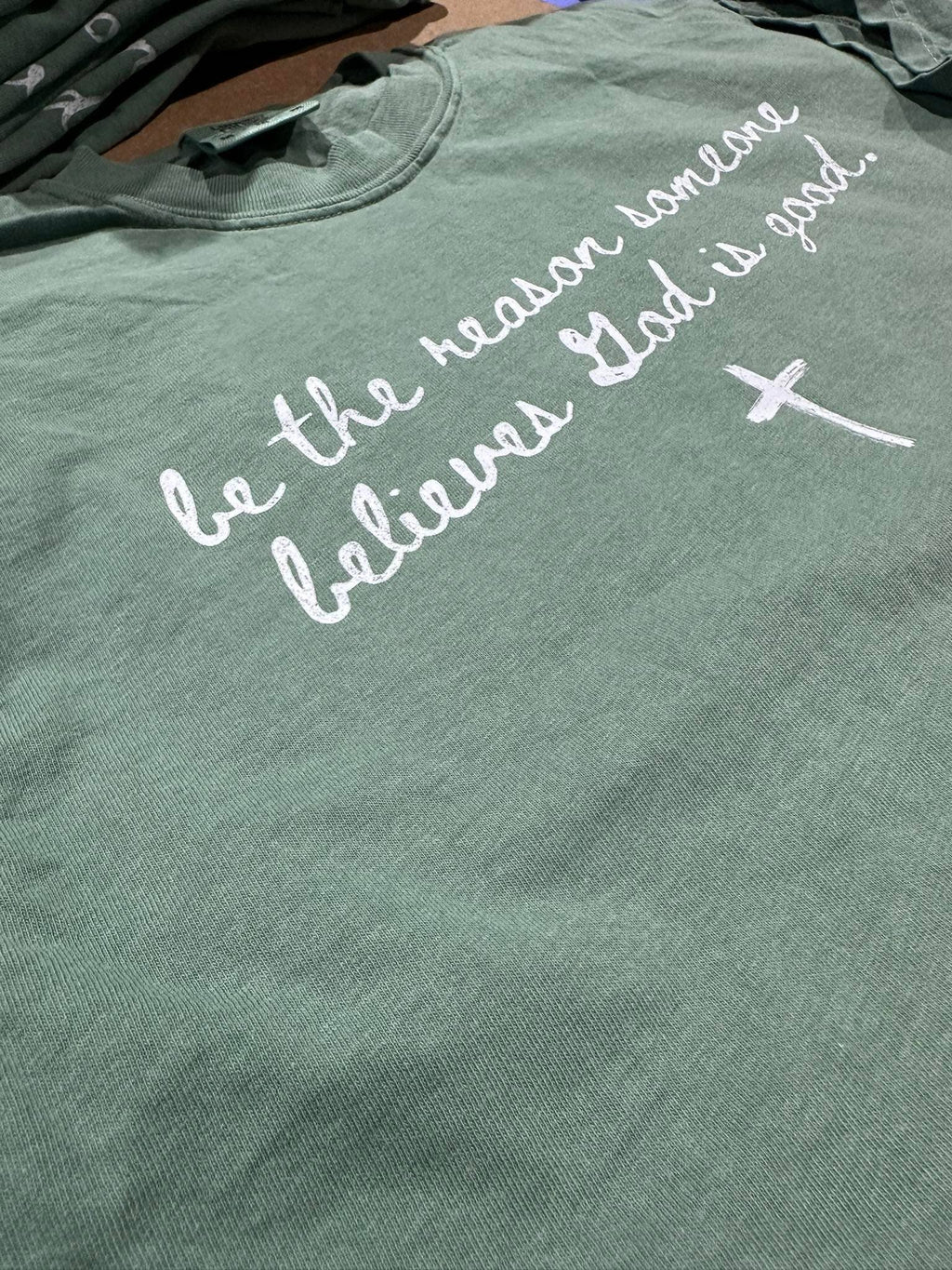 Be the Reason On Comfort Colors Light Green - Adult & Kids T-Shirts, Sweatshirts & Hoodies apparel design preview 1