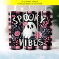 Spooky Vibes Halloween Ghost Skinny 20oz Tumbler - Adult & Kids T-Shirts, Sweatshirts & Hoodies apparel design preview 1