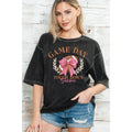 Touch Down Bow Mineral Wash - Adult & Kids T-Shirts, Sweatshirts & Hoodies apparel design preview 1