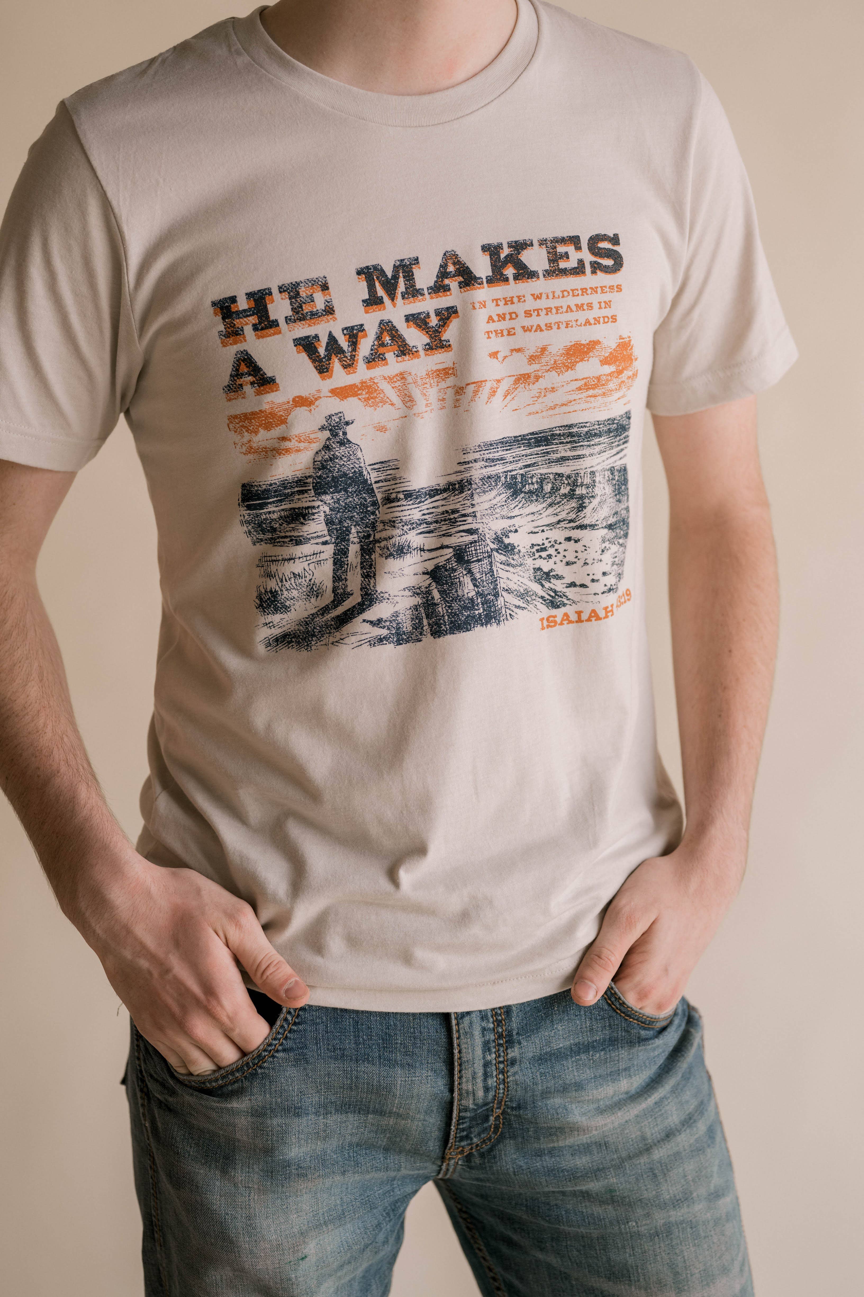 He Makes A Way Mens Christian - Adult & Kids T-Shirts, Sweatshirts & Hoodies apparel design preview 1