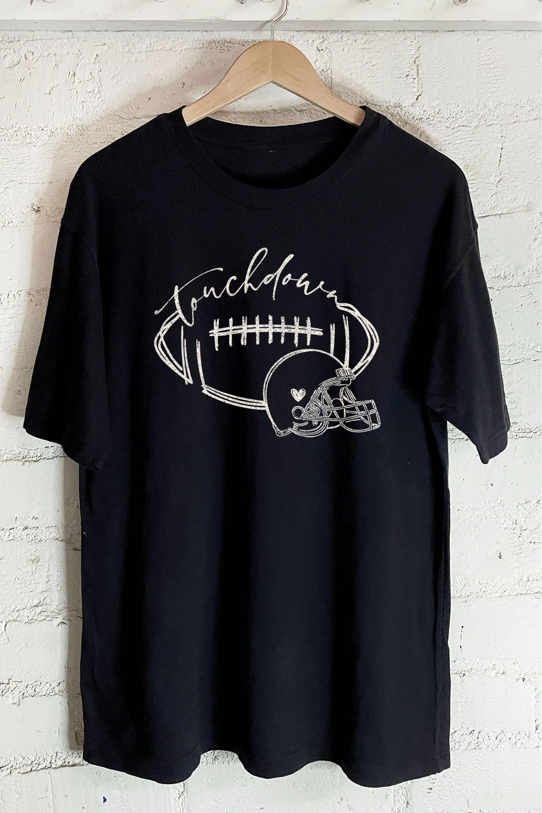 Touchdown Football Helmet Oversize Graphic - Adult & Kids T-Shirts, Sweatshirts & Hoodies apparel design preview 1