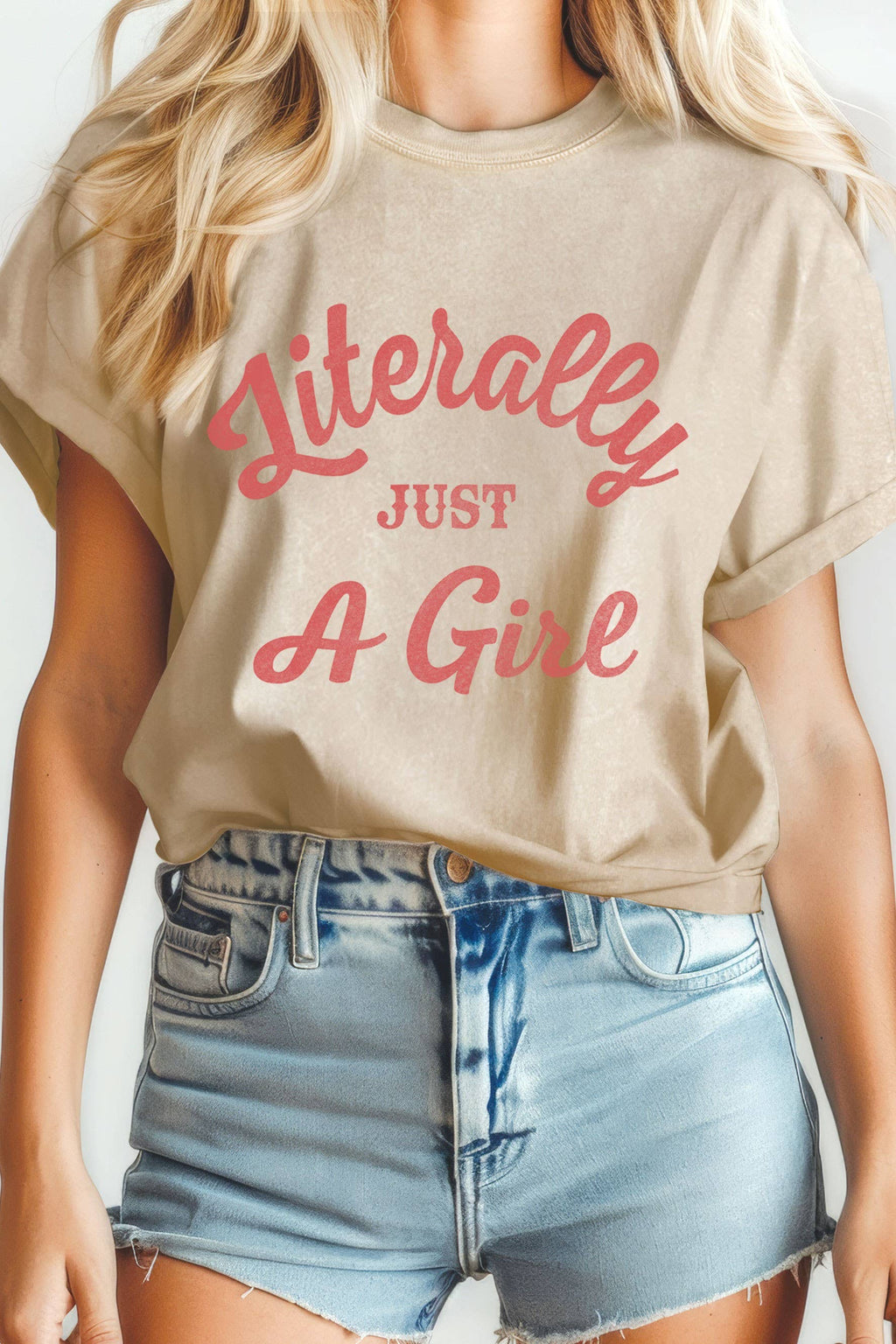 Literally Just A Girl Mineral Graphic - Adult & Kids T-Shirts, Sweatshirts & Hoodies apparel design preview 1