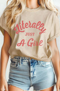 Literally Just A Girl Mineral Graphic - Adult & Kids T-Shirts, Sweatshirts & Hoodies apparel design preview 1