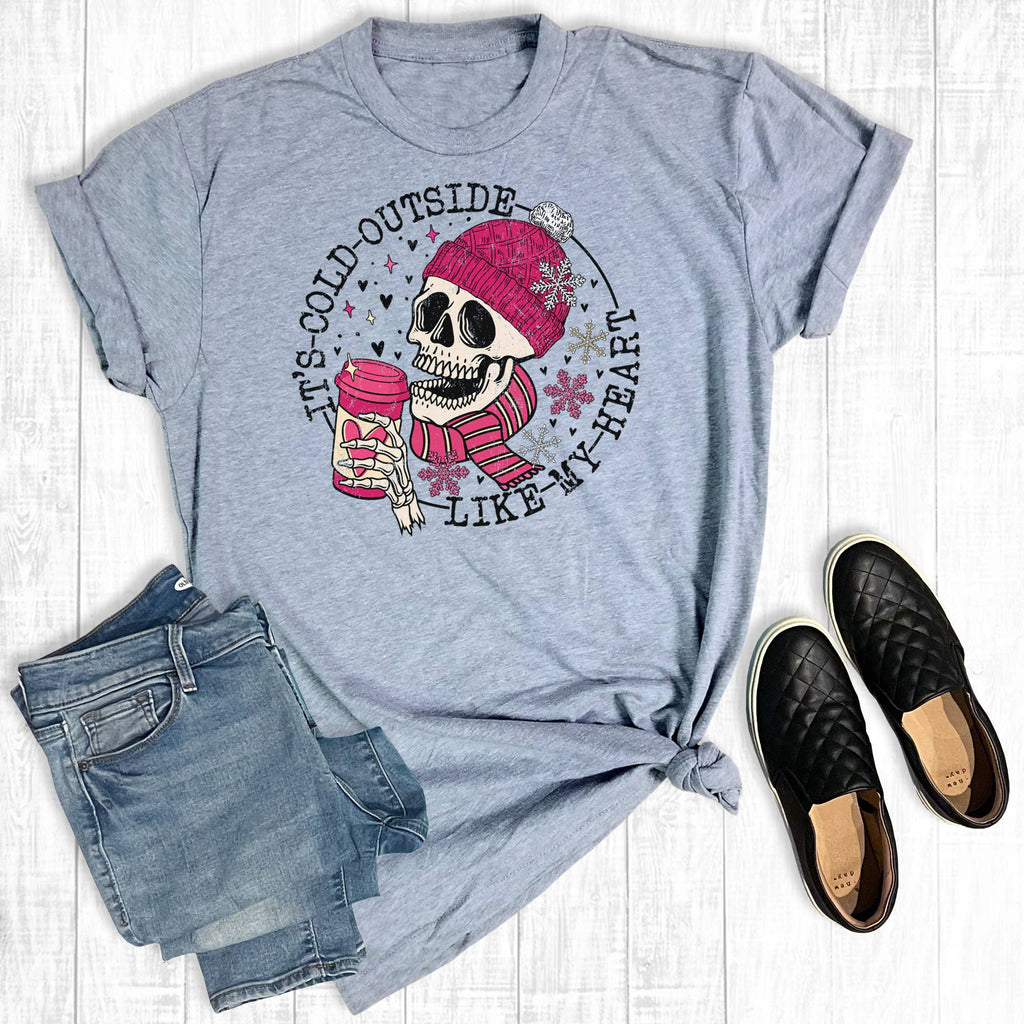 Cold Outside Like My Heart - Adult & Kids T-Shirts, Sweatshirts & Hoodies apparel design preview 1
