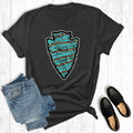 Western Turquoise Leopard Arrowhead Graphic - Adult & Kids T-Shirts, Sweatshirts & Hoodies apparel design preview 1