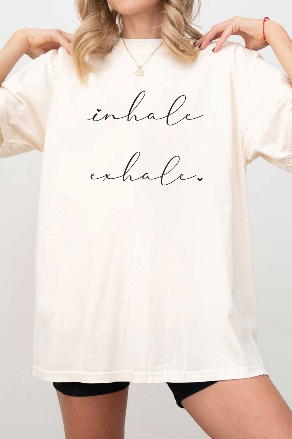 Inhale Exhale Oversized Graphic - Adult & Kids T-Shirts, Sweatshirts & Hoodies apparel design preview 1