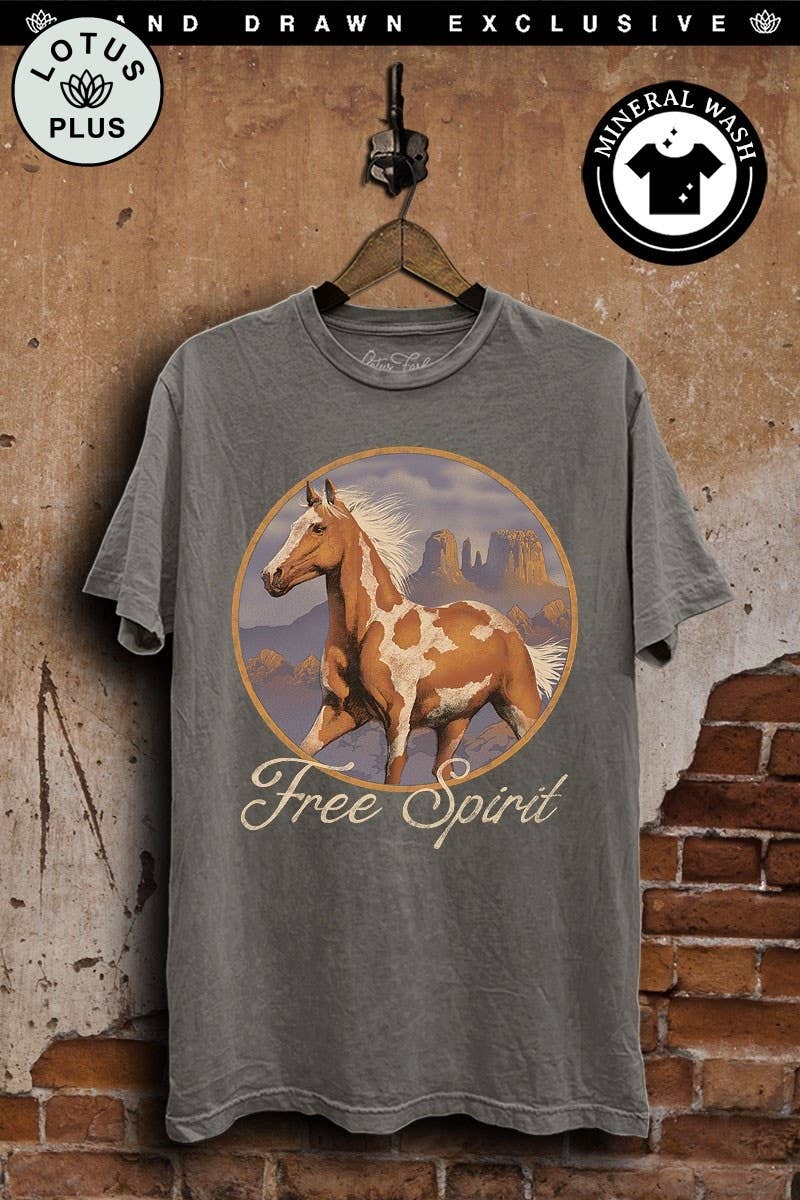 Free Spirit Horse Graphic Top - Adult & Kids T-Shirts, Sweatshirts & Hoodies apparel design preview 1