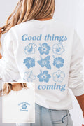Good Things Are Coming Hibiscus F&B Graphic - Adult & Kids T-Shirts, Sweatshirts & Hoodies apparel design preview 1