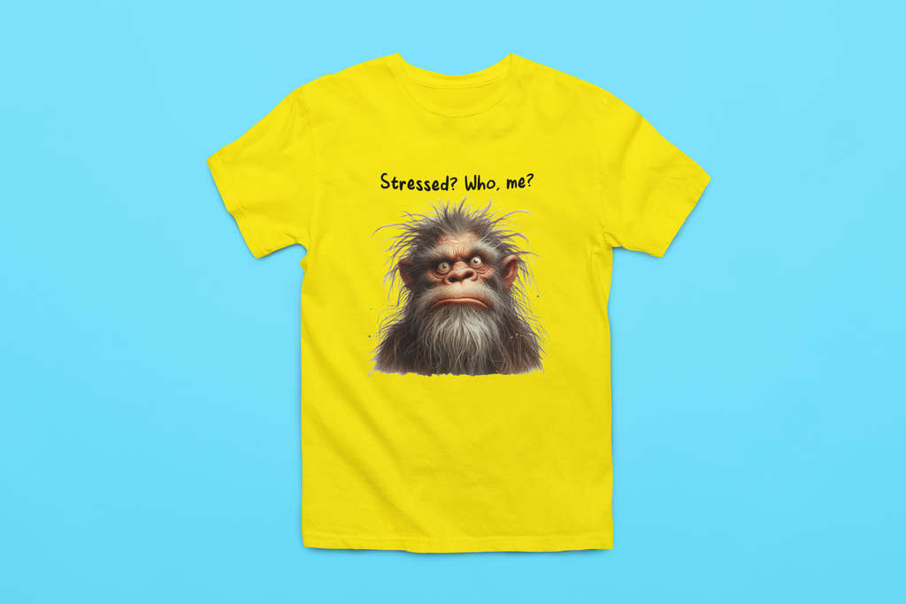 Stressed? Who Me? (Yellow) - Adult & Kids T-Shirts, Sweatshirts & Hoodies apparel design preview 1