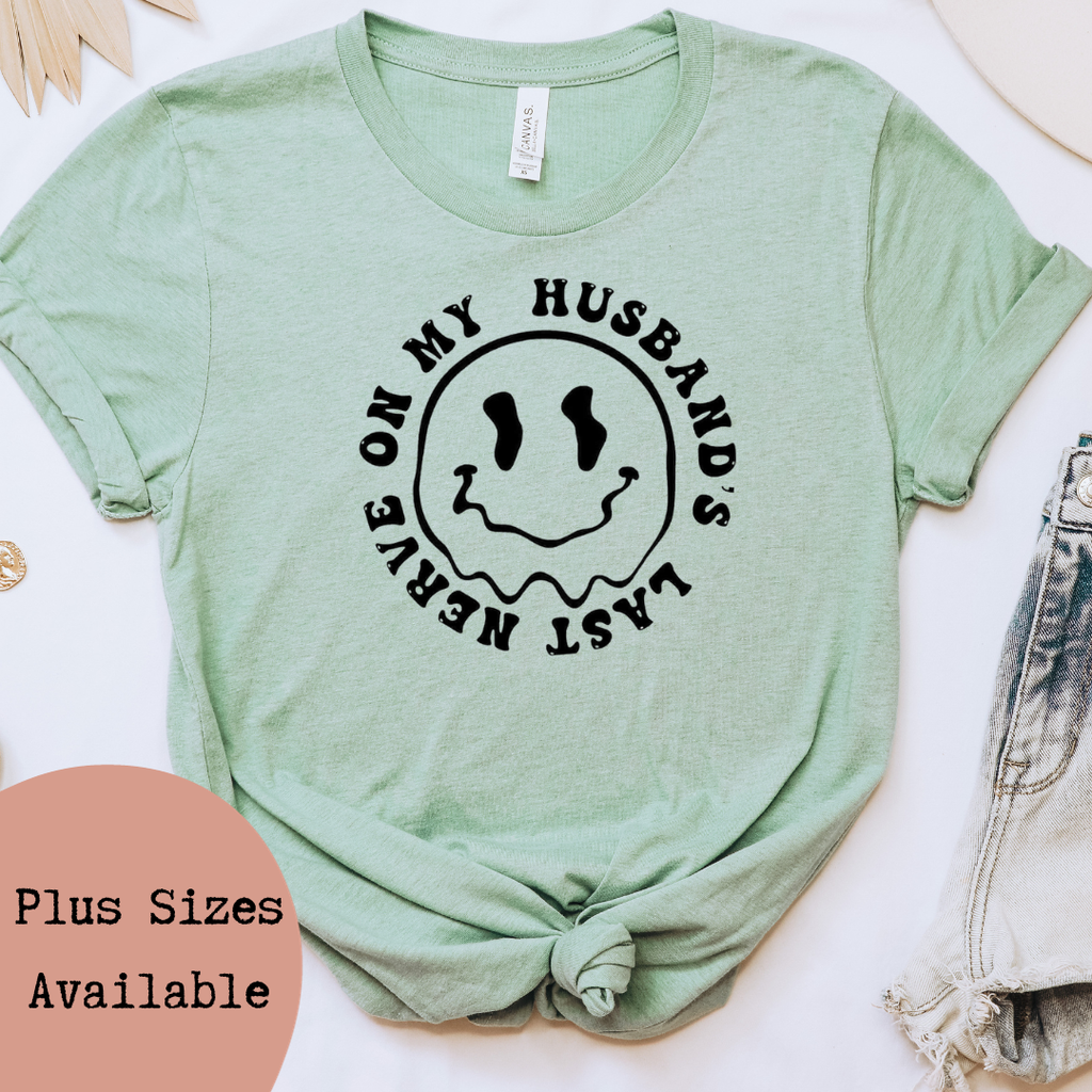 On My Husbands Last Nerve Funny Graphic - Adult & Kids T-Shirts, Sweatshirts & Hoodies apparel design preview 1