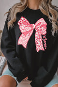 Coquette Leopard Bow Mama Graphic Brushed - Adult & Kids T-Shirts, Sweatshirts & Hoodies apparel design preview 1