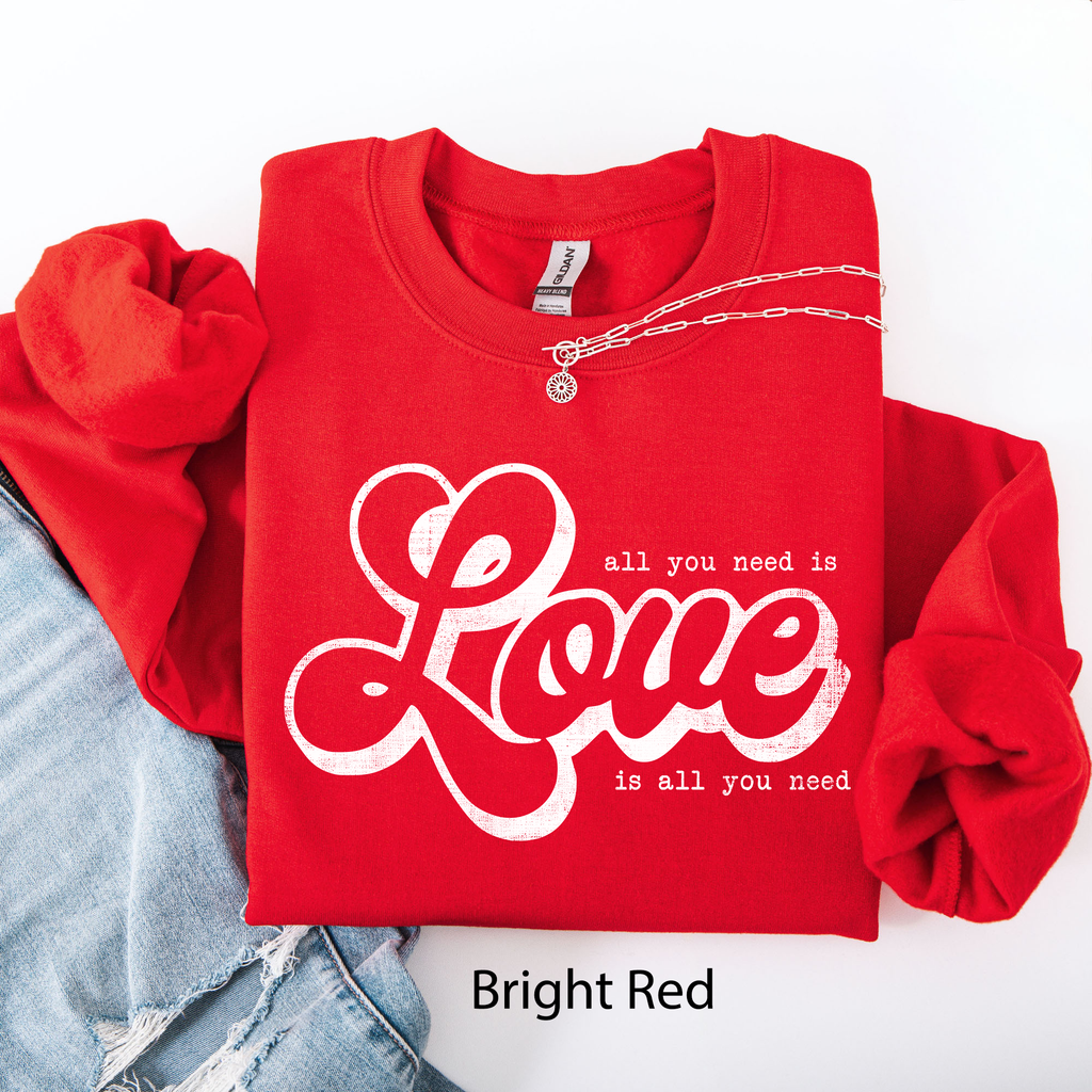 All You Need Is Love, Valentine's Day - Adult & Kids T-Shirts, Sweatshirts & Hoodies apparel design preview 1