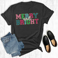 Merry and Bright Gold - Adult & Kids T-Shirts, Sweatshirts & Hoodies apparel design preview 1