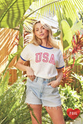 USA Foil Ringer Graphic Top - Adult & Kids T-Shirts, Sweatshirts & Hoodies apparel design preview 1