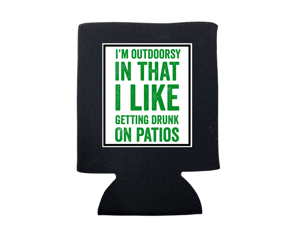I'm Outdoorsy Koozie - Adult & Kids T-Shirts, Sweatshirts & Hoodies apparel design preview 1