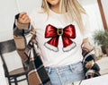 Christmas Coquette Bow Santa - Adult & Kids T-Shirts, Sweatshirts & Hoodies apparel design preview 1