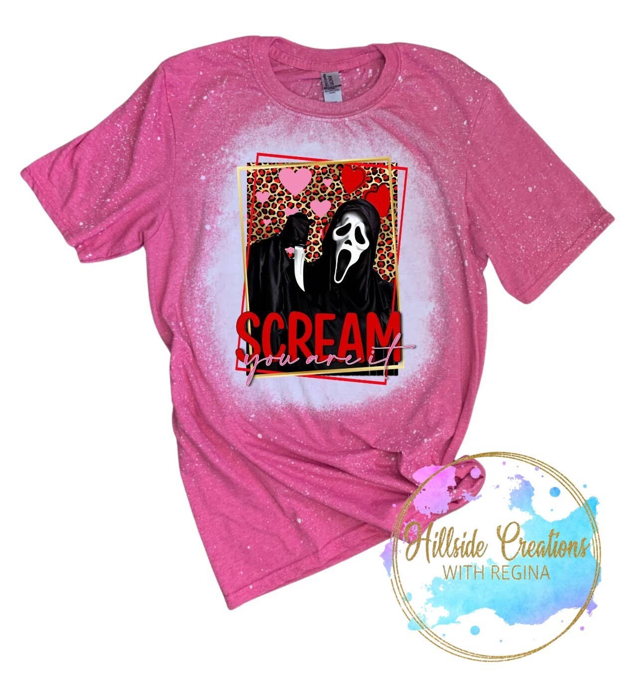 Valentine's Horror Movie Scream You Are It Bleached - Adult & Kids T-Shirts, Sweatshirts & Hoodies apparel design preview 1
