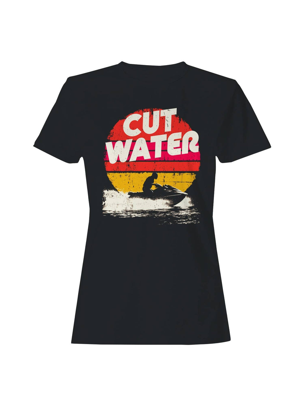 Retro Jet Ski Adventure Graphic Women's - Adult & Kids T-Shirts, Sweatshirts & Hoodies apparel design preview 1