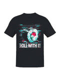Glitch Sushi Art: Roll with It Men's - Adult & Kids T-Shirts, Sweatshirts & Hoodies apparel design preview 1