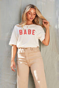 Babe Mineral Washed Graphic Top - Adult & Kids T-Shirts, Sweatshirts & Hoodies apparel design preview 1