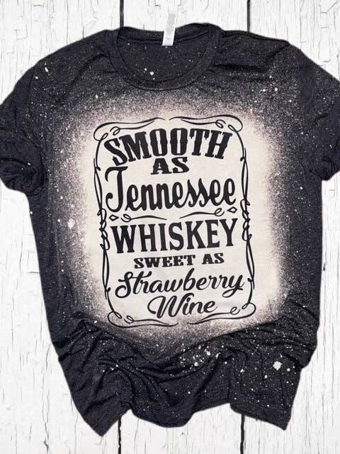 Bleached Smooth As Tennessee Whiskey Classic Style - Adult & Kids T-Shirts, Sweatshirts & Hoodies apparel design preview 1