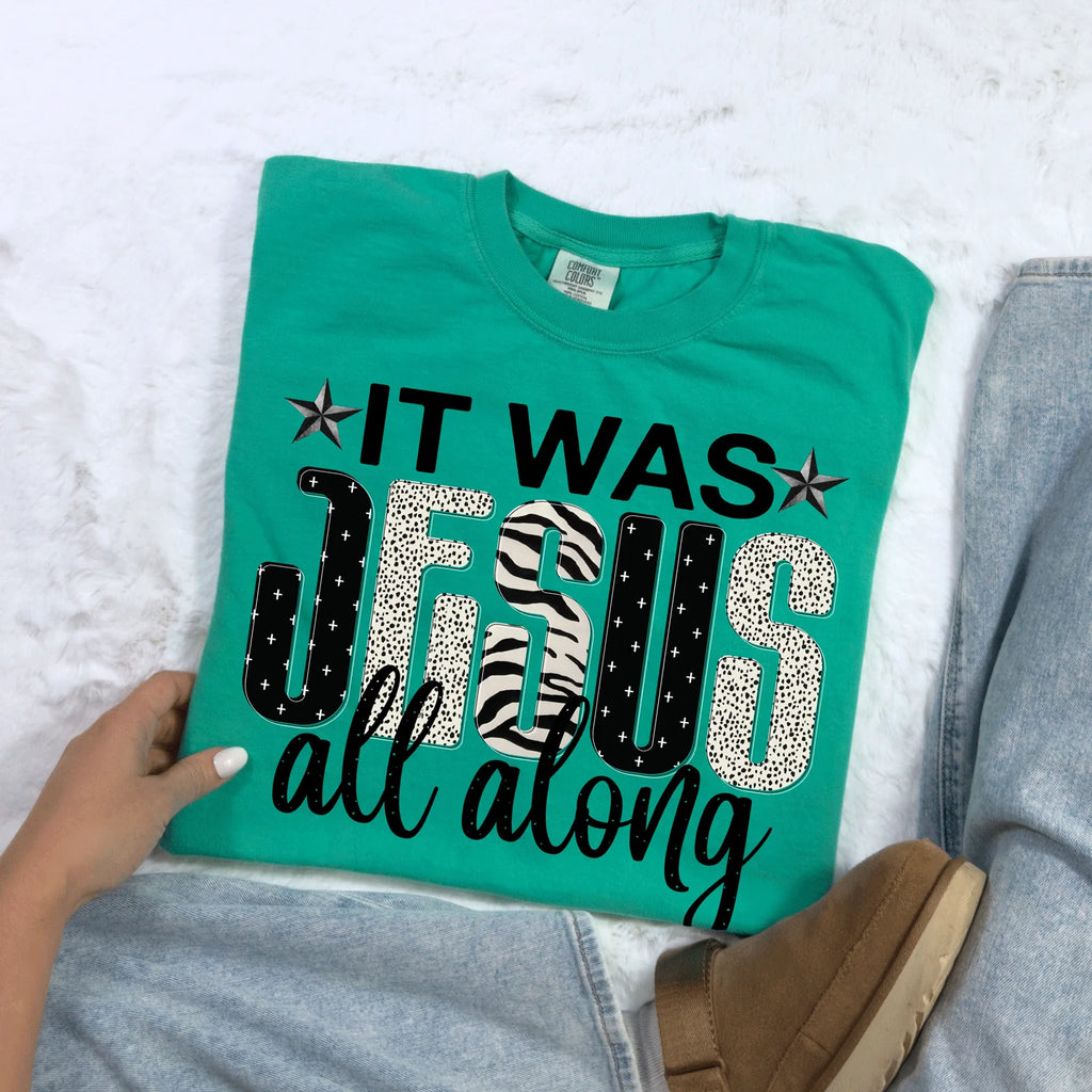 It Was Jesus All Along - Adult & Kids T-Shirts, Sweatshirts & Hoodies apparel design preview 1