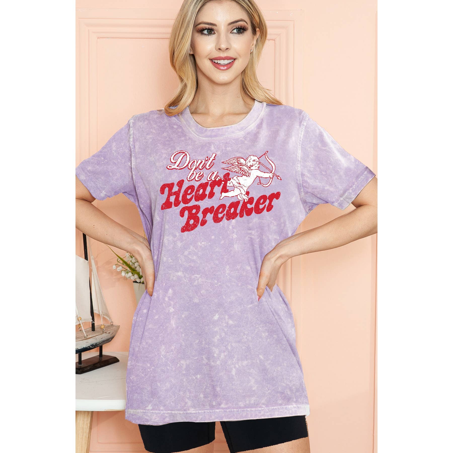 Dont Be A Heart Breaker Mineral Washed - Adult & Kids T-Shirts, Sweatshirts & Hoodies apparel design preview 1