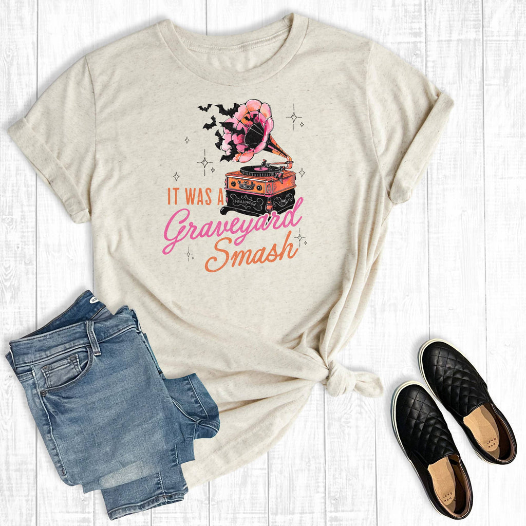 Retro Halloween It's A Graveyard Smash Graphic - Adult & Kids T-Shirts, Sweatshirts & Hoodies apparel design preview 1