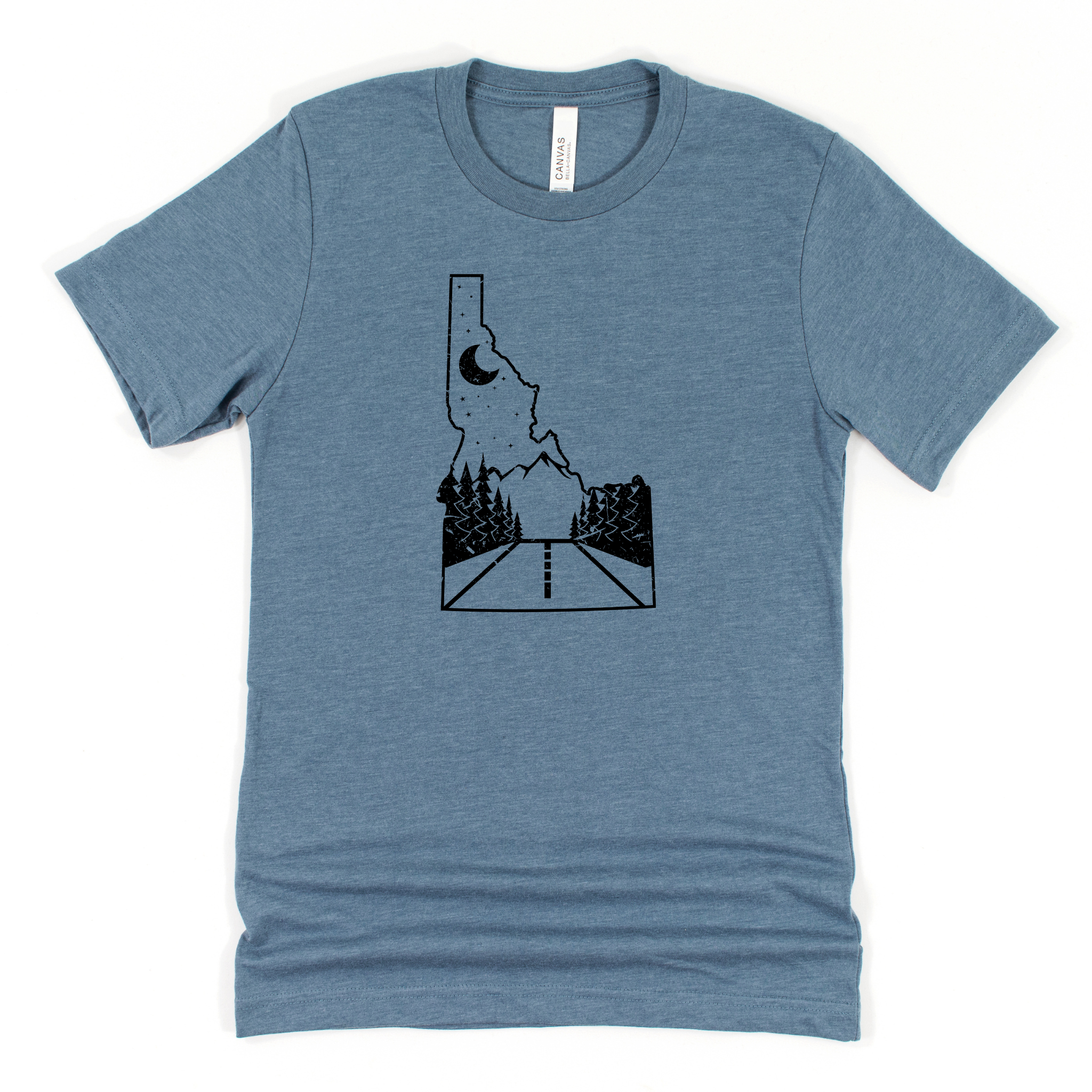 Idaho State Road Mountain Graphic 019 - Adult & Kids T-Shirts, Sweatshirts & Hoodies apparel design preview 1