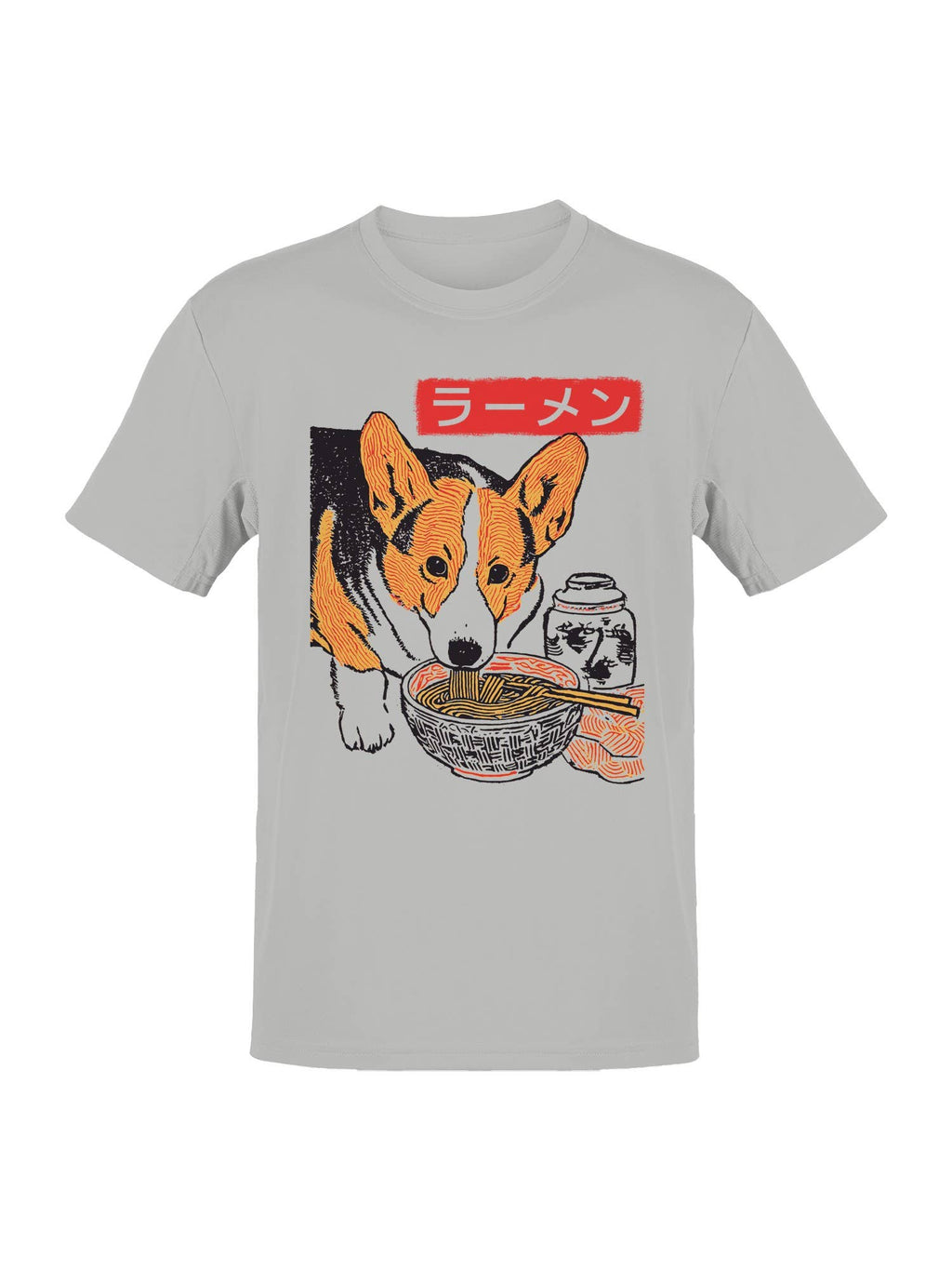 Corgi Ramen Delight Illustration Men's - Adult & Kids T-Shirts, Sweatshirts & Hoodies apparel design preview 1
