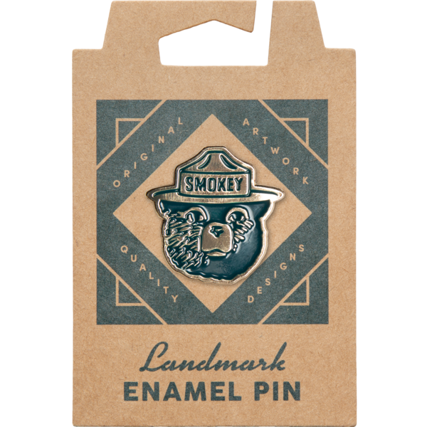Smokey Bear Enamel Pin - Adult & Kids T-Shirts, Sweatshirts & Hoodies apparel design preview 1
