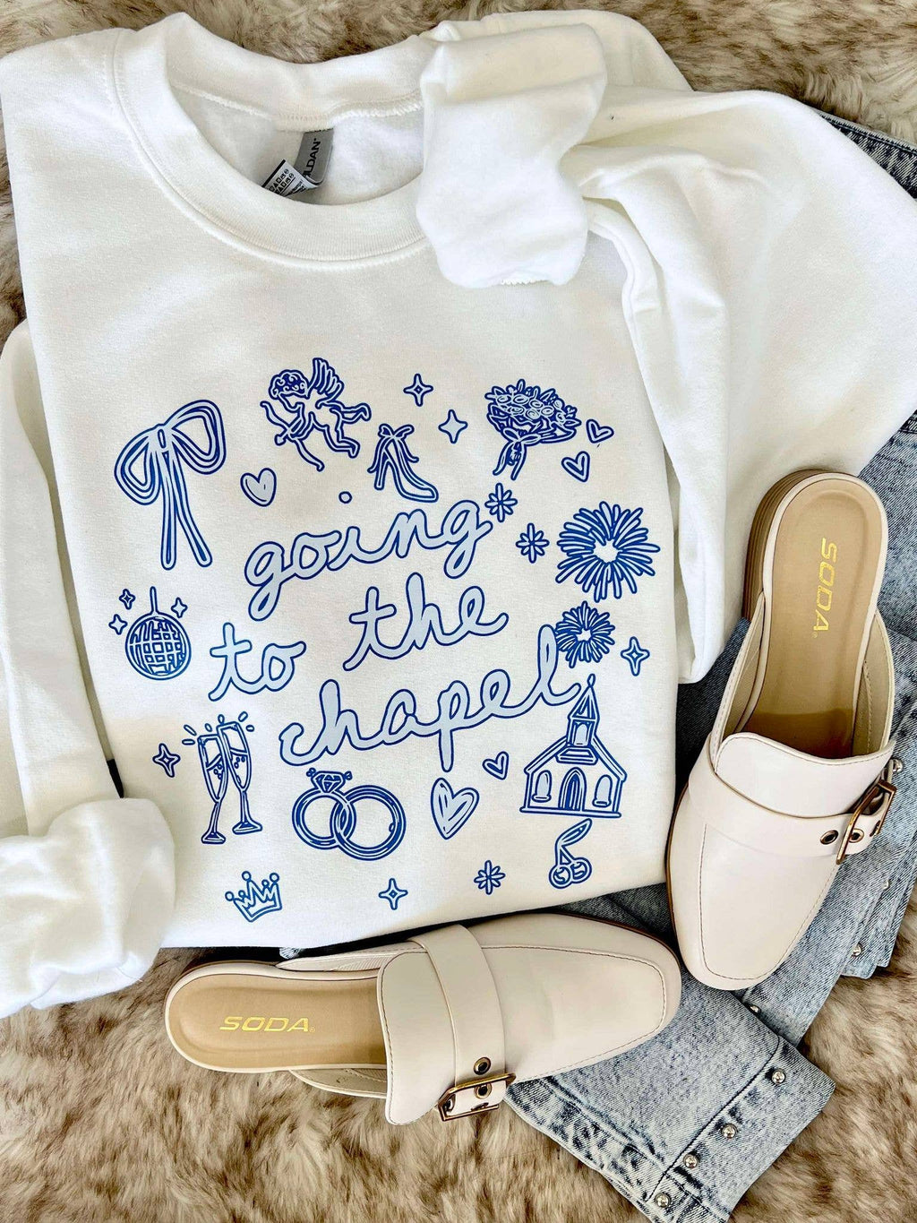 Going To the Chapel Wedding Things Dtf - Adult & Kids T-Shirts, Sweatshirts & Hoodies apparel design preview 1