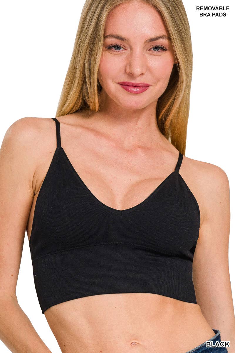 Ribbed Seamless Padded Bra Top - Adult & Kids T-Shirts, Sweatshirts & Hoodies apparel design preview 1