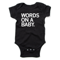 Words On A Baby Onesie - Adult & Kids T-Shirts, Sweatshirts & Hoodies apparel design preview 1