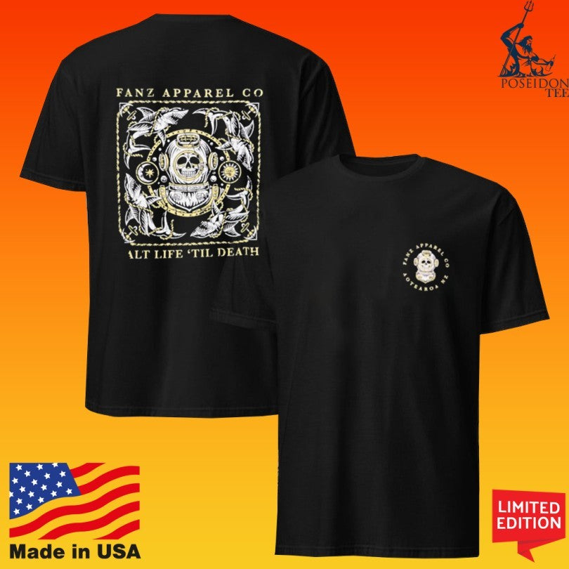 Fishing And Adventure Shark Diver - Adult & Kids T-Shirts, Sweatshirts & Hoodies apparel design preview 1