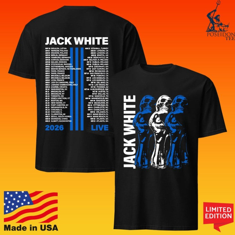Jack White Frozen Charlotte Tour 2026 Live - Adult & Kids T-Shirts, Sweatshirts & Hoodies apparel design preview 1