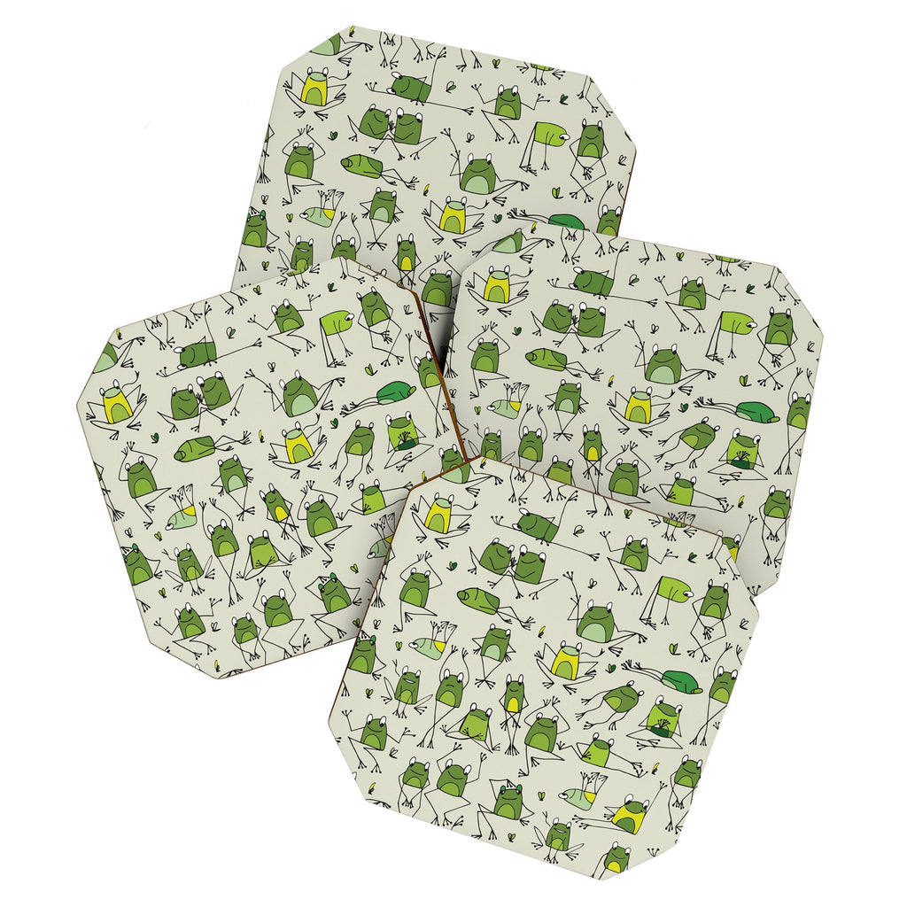 Funny Frogs Coaster Gallery Image 1 - Adult & Kids T-Shirts, Sweatshirts & Hoodies apparel design preview 1