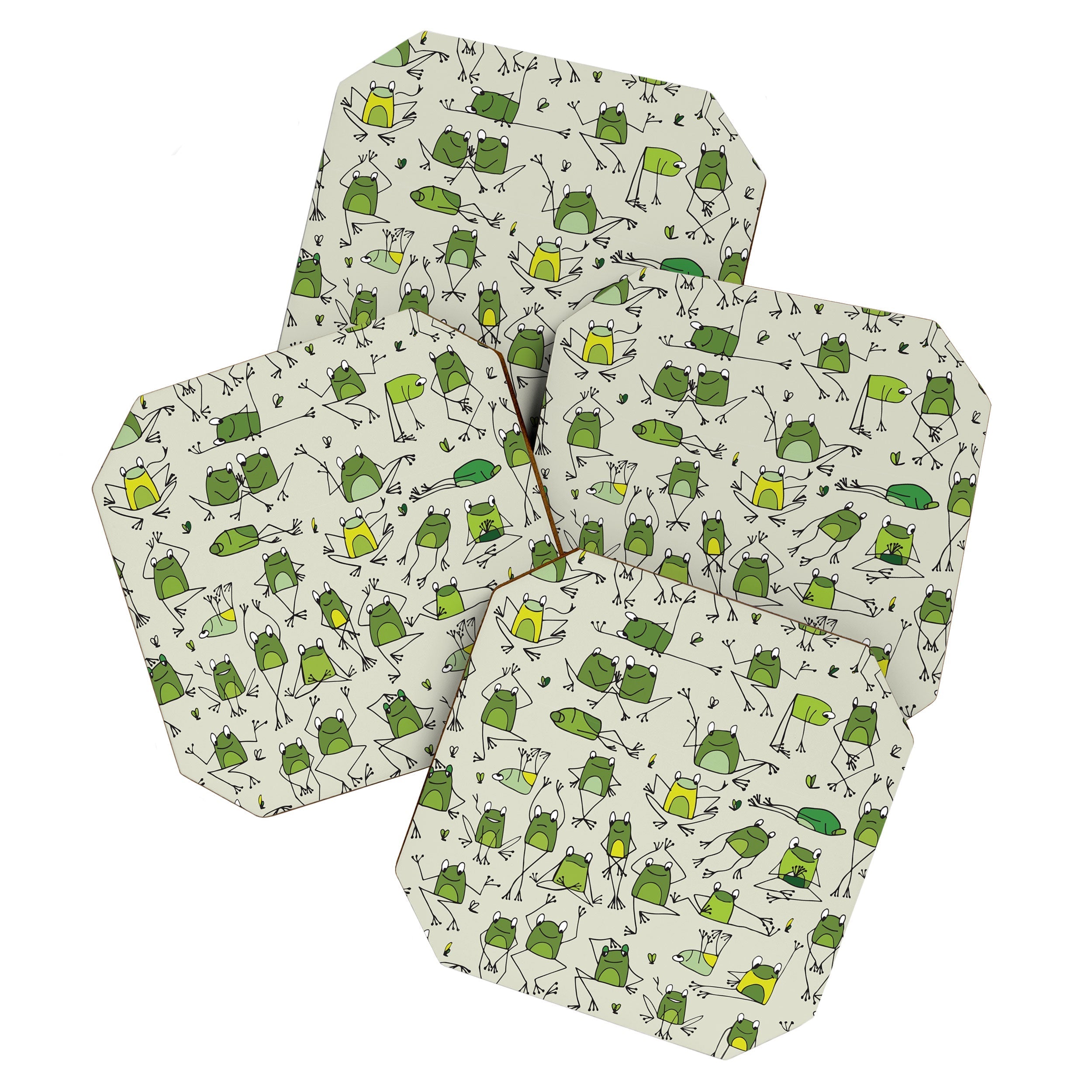 Funny Frogs Coaster Gallery Image 1 - Adult & Kids T-Shirts, Sweatshirts & Hoodies apparel design preview 1