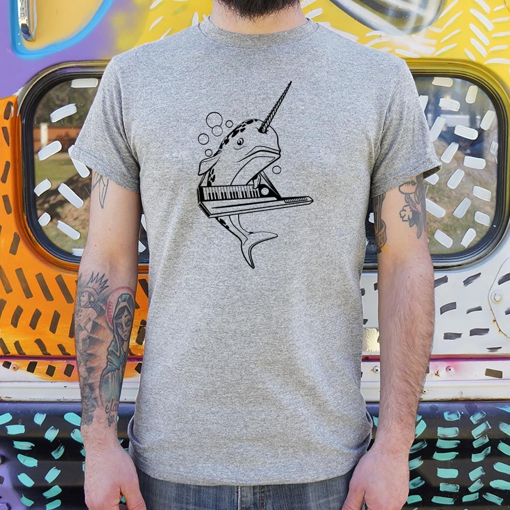Keytar Narwhal - Adult & Kids T-Shirts, Sweatshirts & Hoodies apparel design preview 1