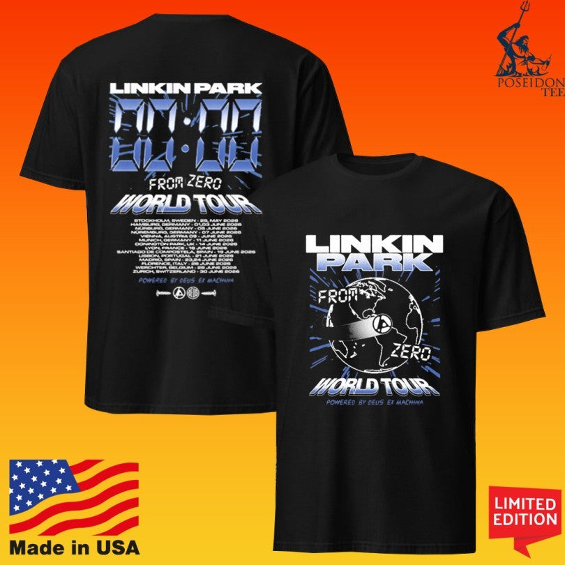 Linkin Park Lp X Deus Fz Countdown World Tour - Adult & Kids T-Shirts, Sweatshirts & Hoodies apparel design preview 1
