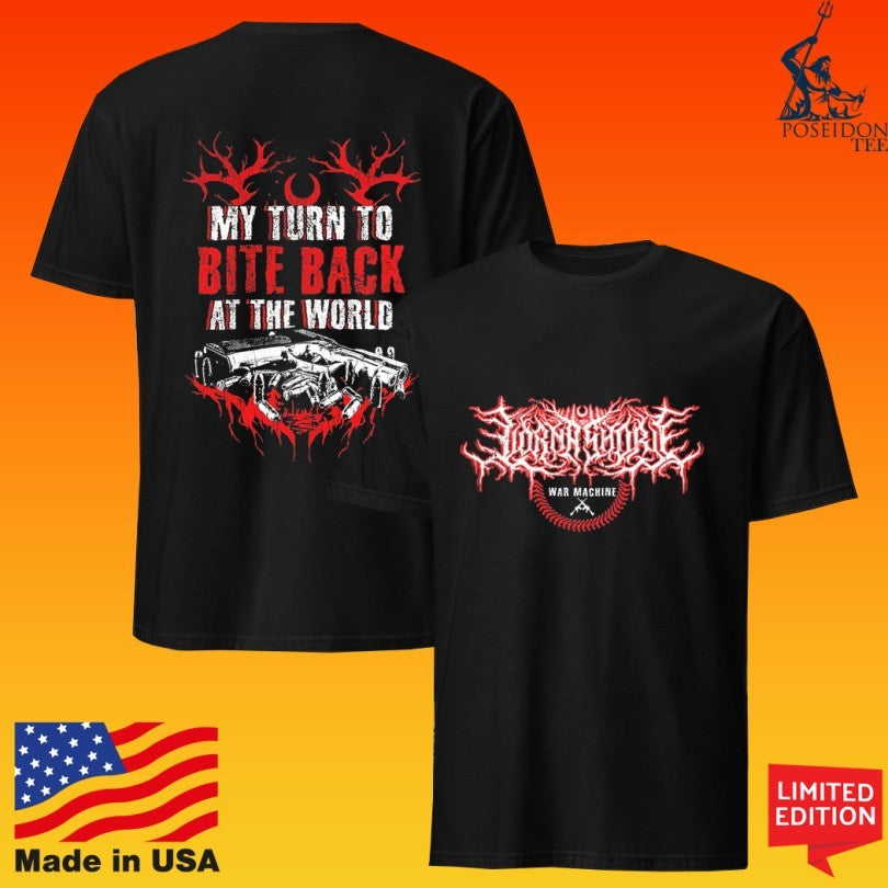Lorna Shore War Machine My Turn To Bite Back At The - Adult & Kids T-Shirts, Sweatshirts & Hoodies apparel design preview 1