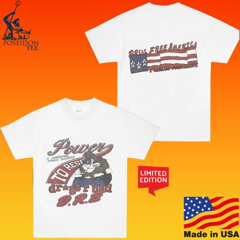 Lucki Vault Dare Drug Free America A Message From - Adult & Kids T-Shirts, Sweatshirts & Hoodies apparel design preview 1