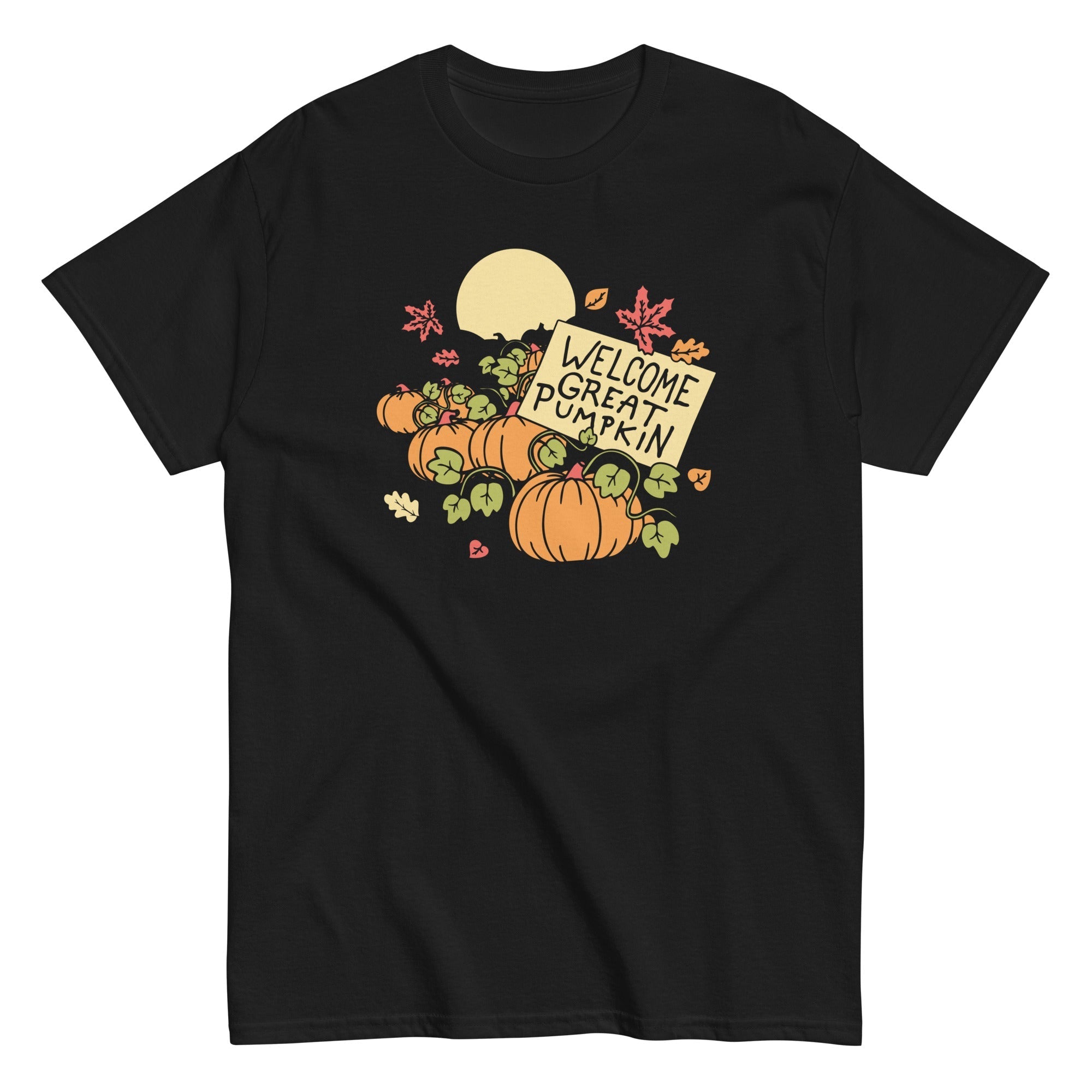 Welcome Great Pumpkin Men's Classic - Adult & Kids T-Shirts, Sweatshirts & Hoodies apparel design preview 1