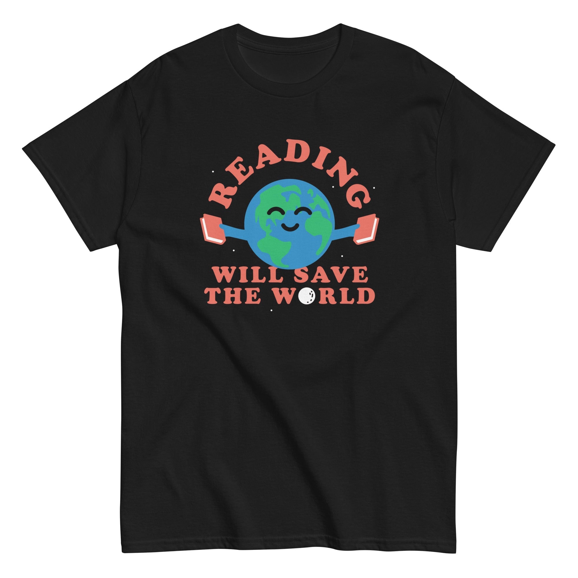 Reading Will Save The World Men's Classic - Adult & Kids T-Shirts, Sweatshirts & Hoodies apparel design preview 1