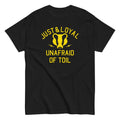 Just And Loyal, Unafraid Of Toil Men's Classic - Adult & Kids T-Shirts, Sweatshirts & Hoodies apparel design preview 1