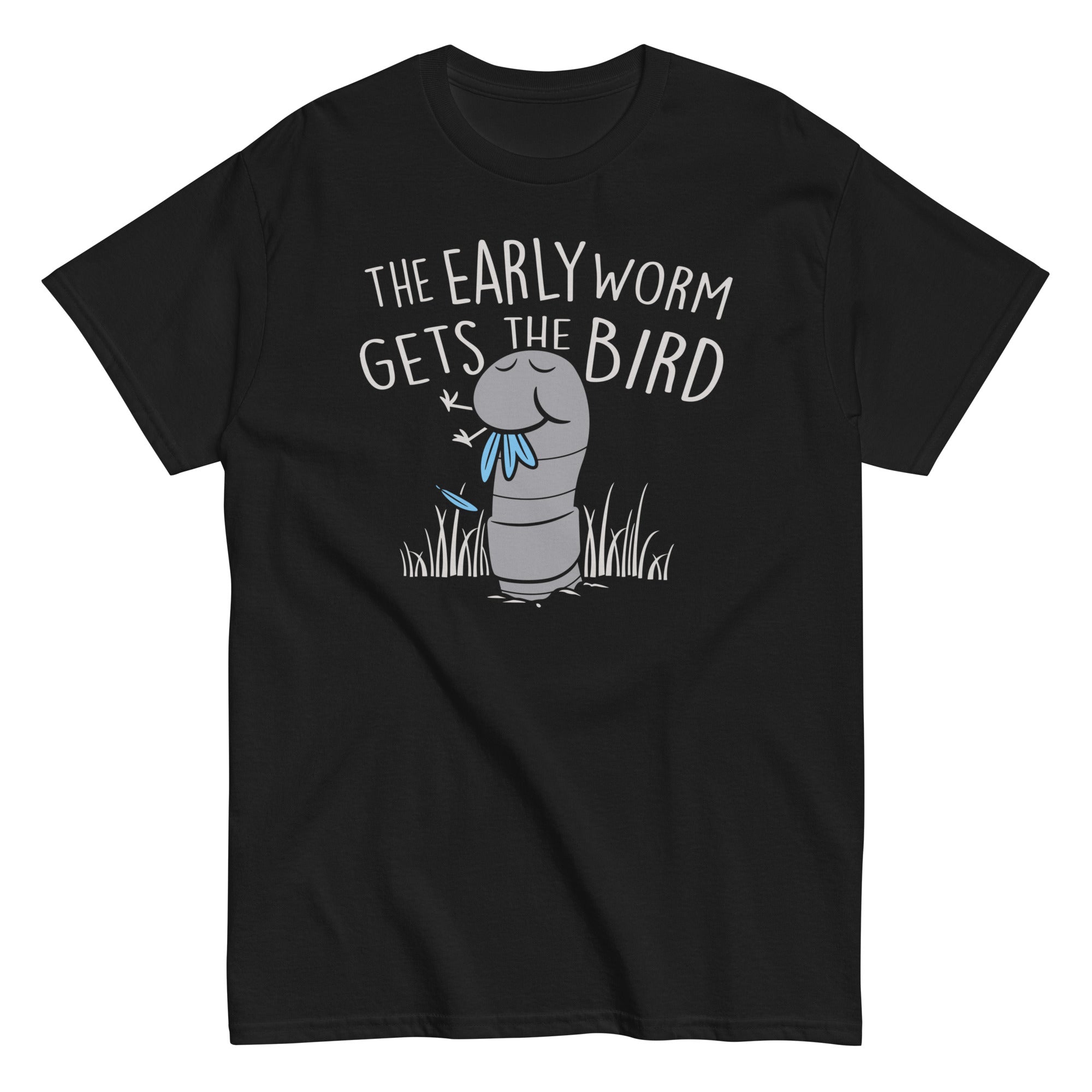 The Early Worm Gets Bird Men's Classic - Adult & Kids T-Shirts, Sweatshirts & Hoodies apparel design preview 1