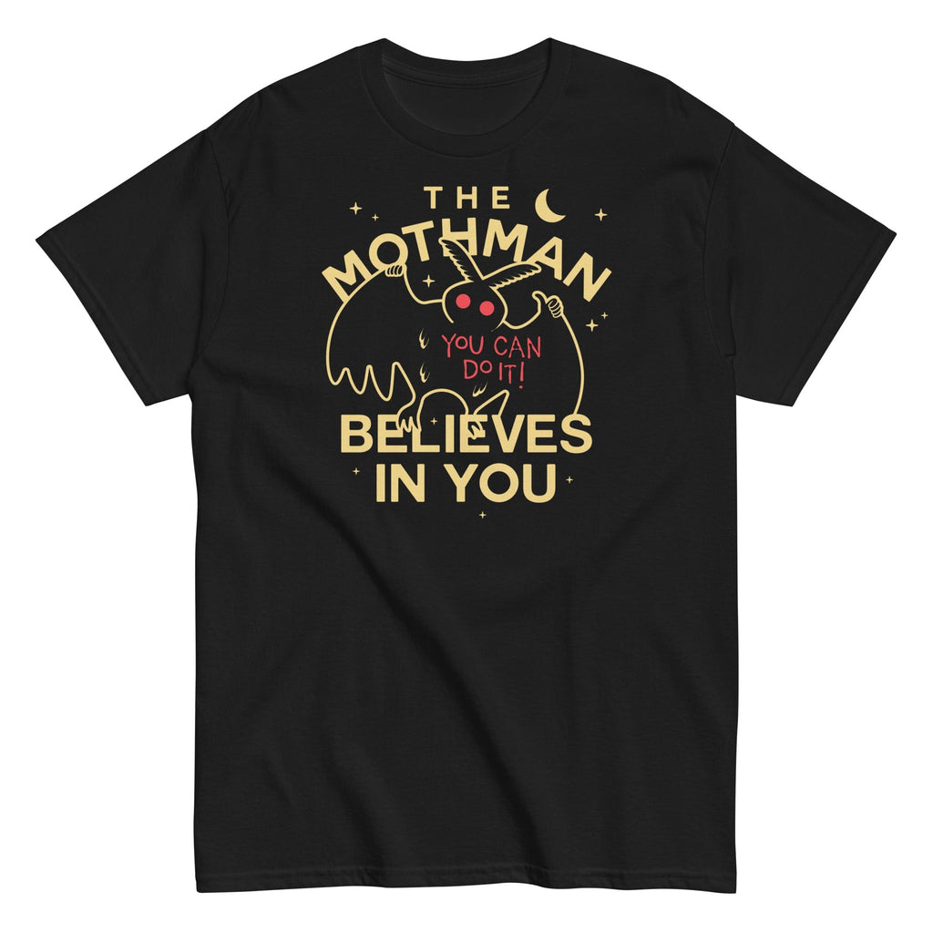 The Mothman Believes In You Men's Classic - Adult & Kids T-Shirts, Sweatshirts & Hoodies apparel design preview 1