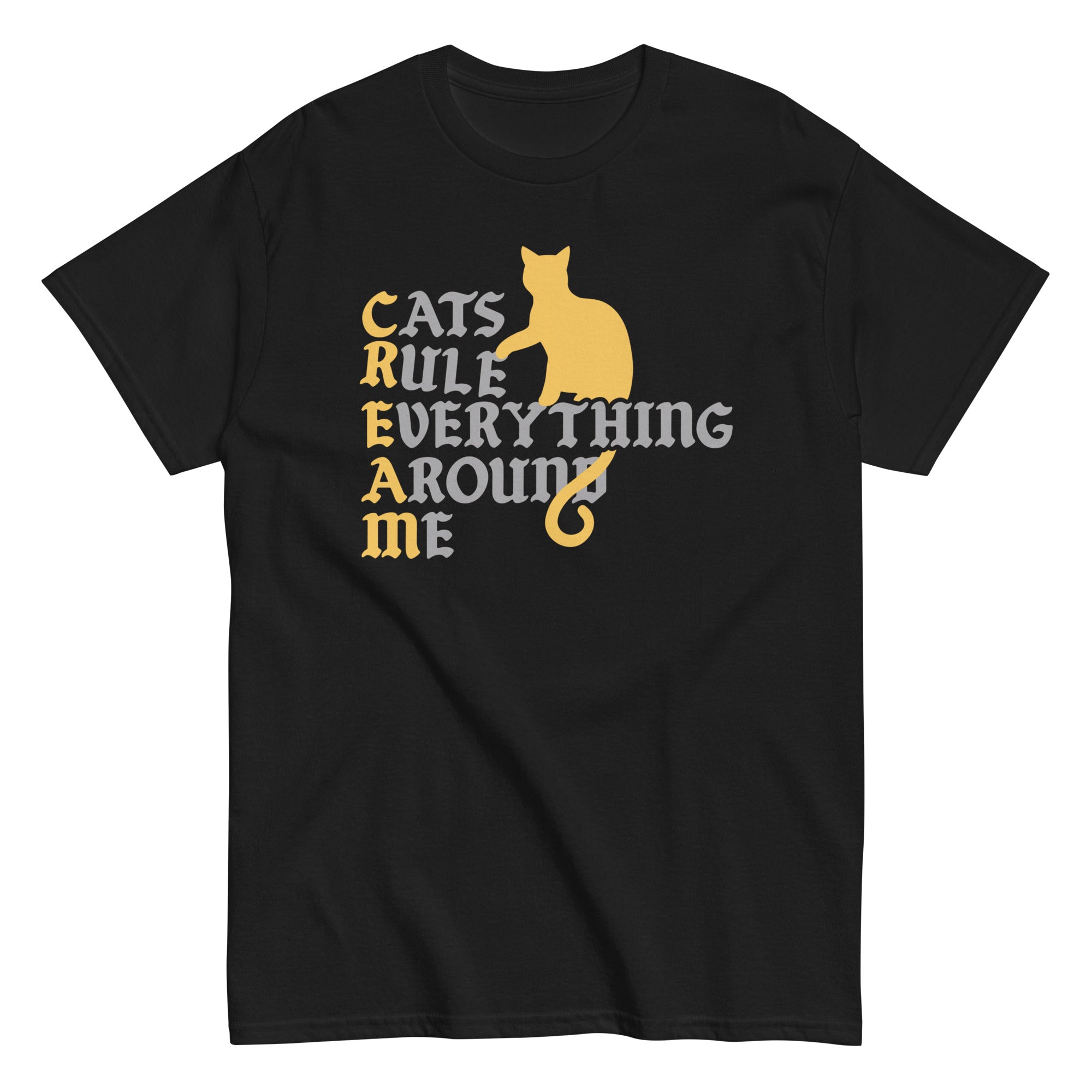 Cats Rule Everything Around Me Men's Classic - Adult & Kids T-Shirts, Sweatshirts & Hoodies apparel design preview 1