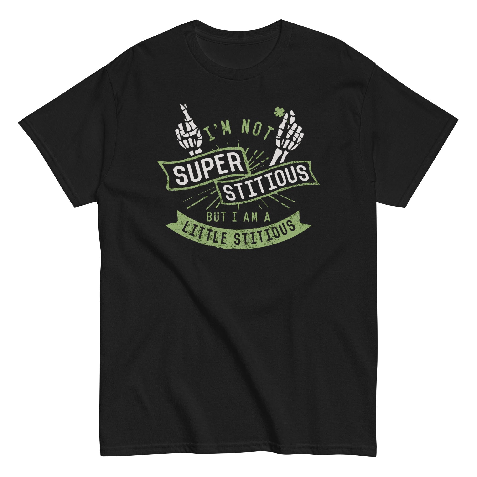 I'm Not Superstitious, But I Am A Little Stitious - Adult & Kids T-Shirts, Sweatshirts & Hoodies apparel design preview 1